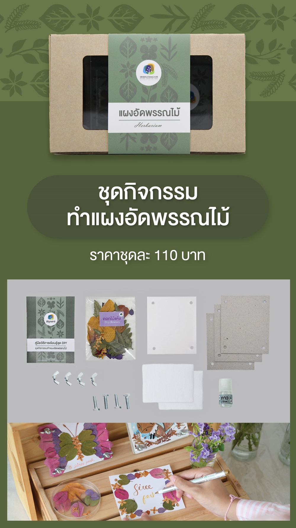 แผงอัดพรรณไม้
